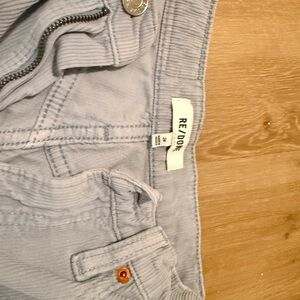 Re/Done Soft Gray Corduroy Trousers
